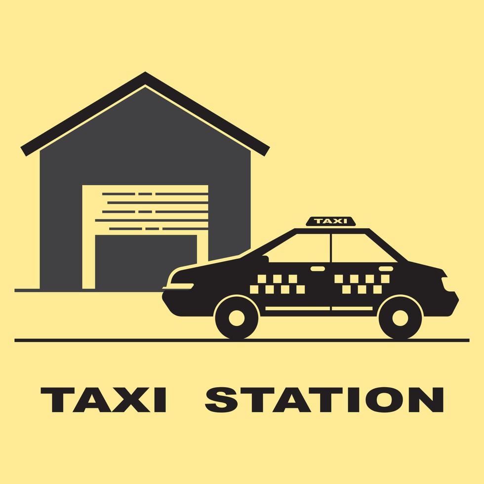 Taxi icona logo, vettore design