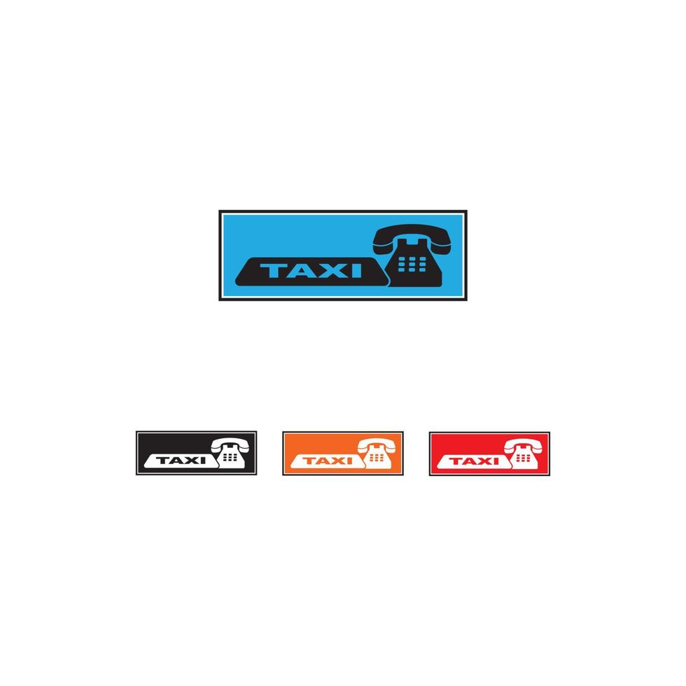 Taxi icona logo, vettore design