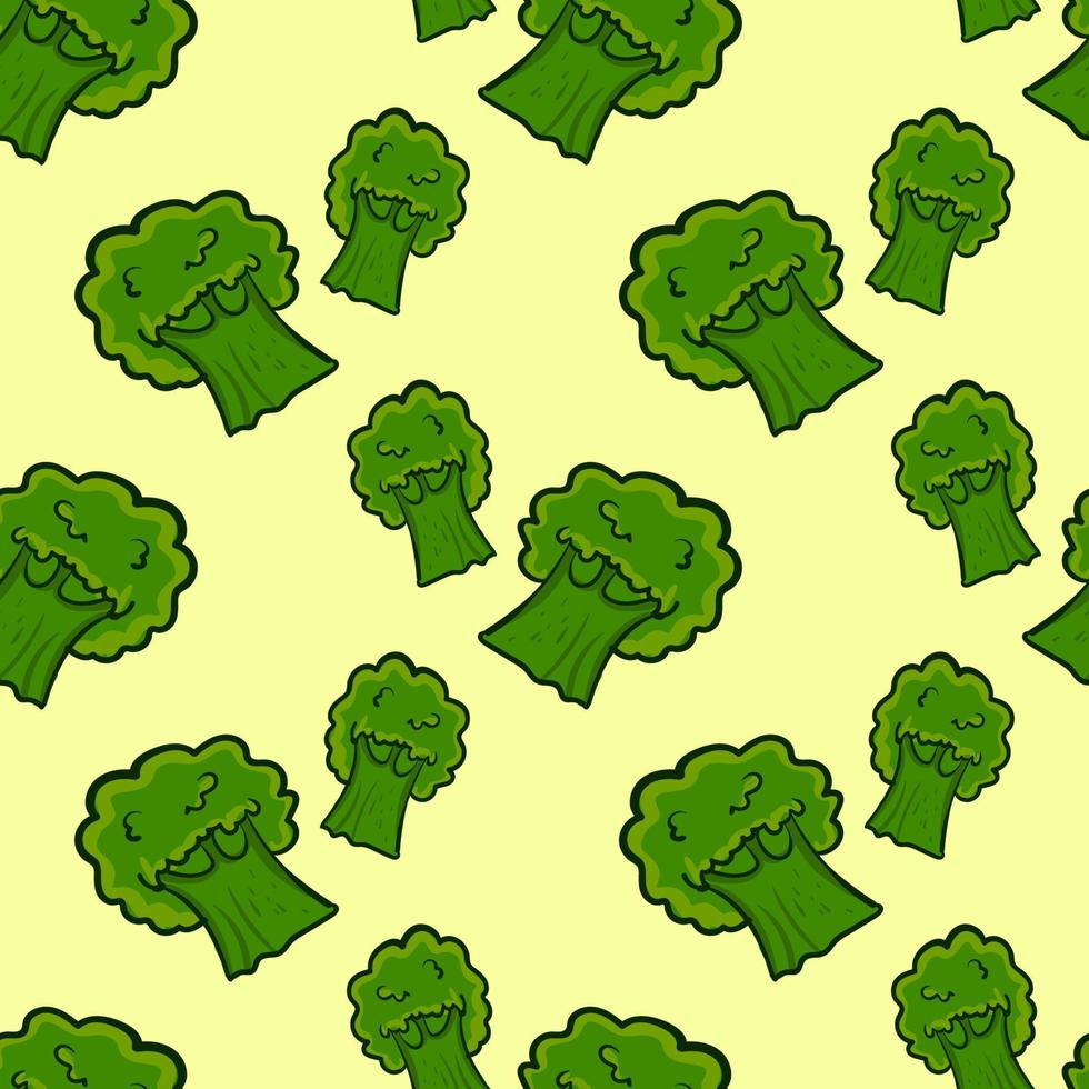 broccoli sfondo, illustrazione, vettore su bianca sfondo.
