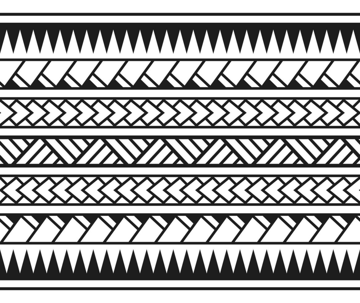 polinesiano maori tribale senza soluzione di continuità modello. sfondo per tessuto, sfondo, carta modello, involucro carta, tappeto, tessile, coperchio. etnico tatuaggio stile modello vettore