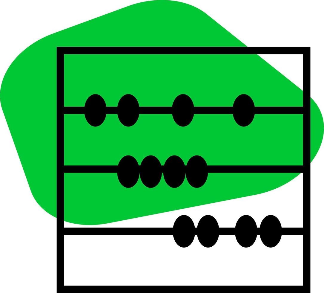 nero abaco, illustrazione, vettore, su un' bianca sfondo. vettore