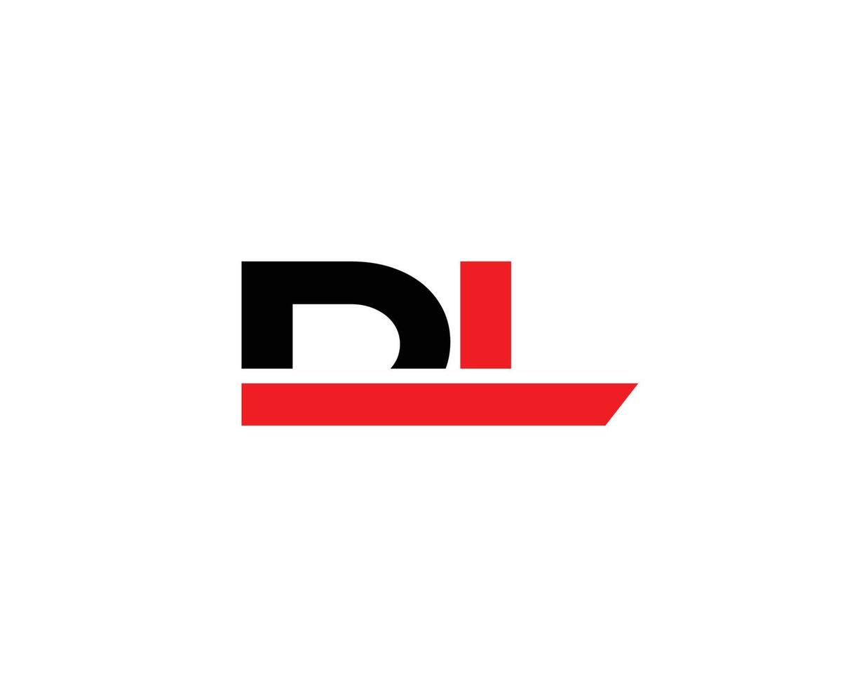 dl ld logo design vettore modello