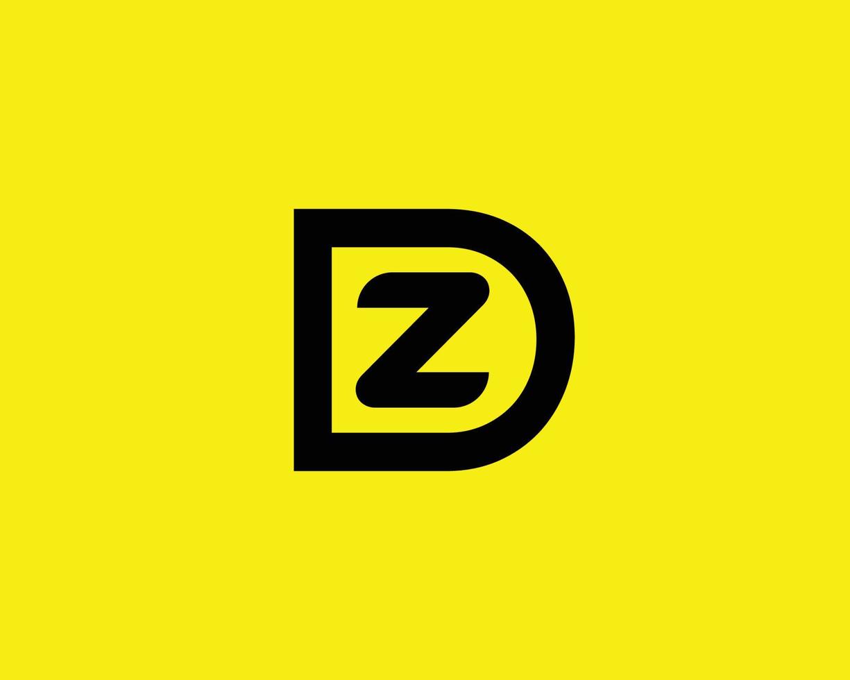 dz zd logo design vettore modello