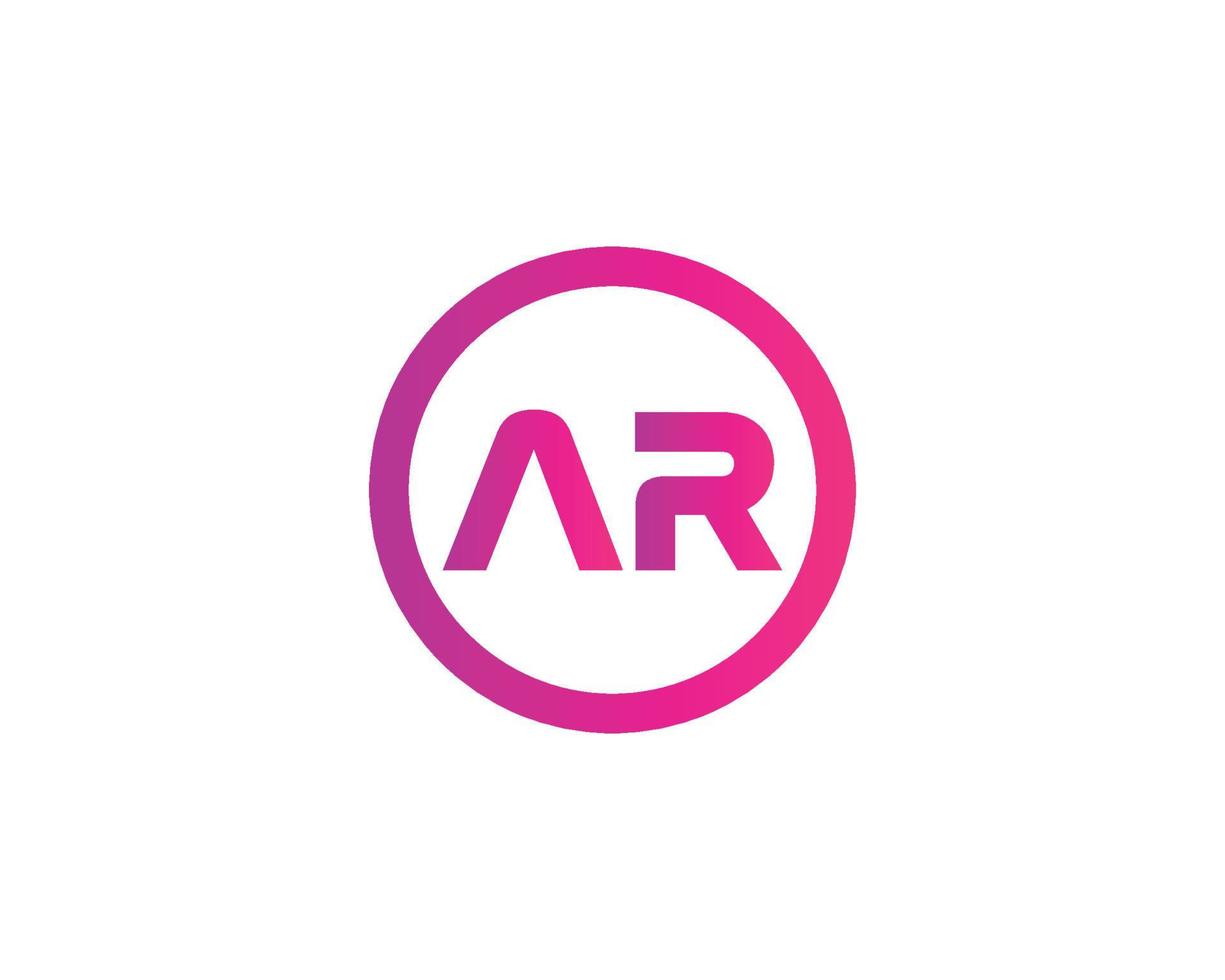 ar RA logo design vettore modello