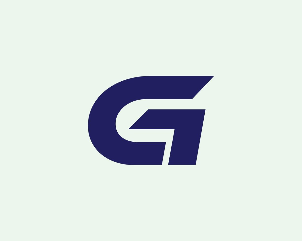 cg gc logo design vettore modello
