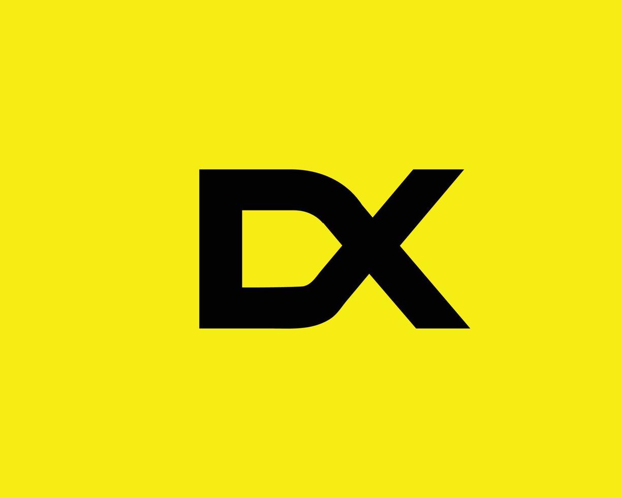 dx xd logo design vettore modello