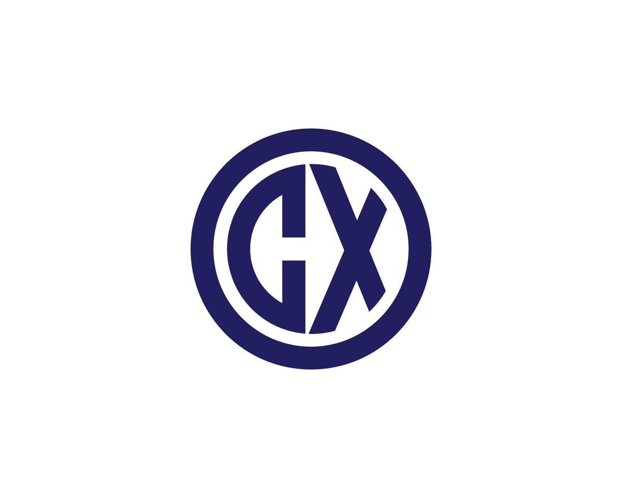 cx xc logo design vettore modello