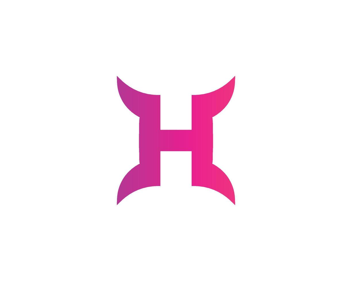 h logo design vettore modello