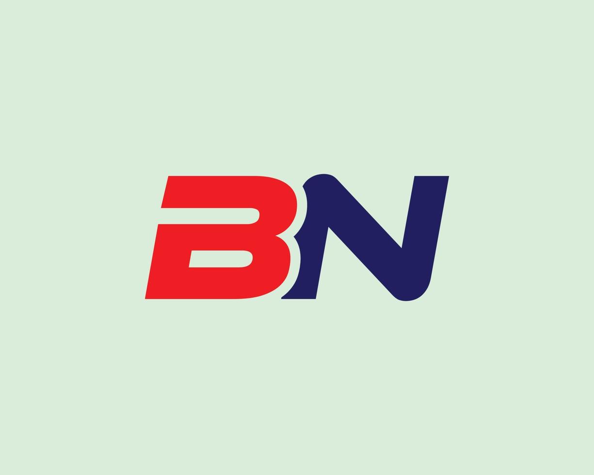 bn nb logo design vettore modello