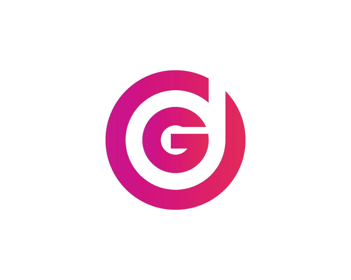 dg gd logo design vettore modello