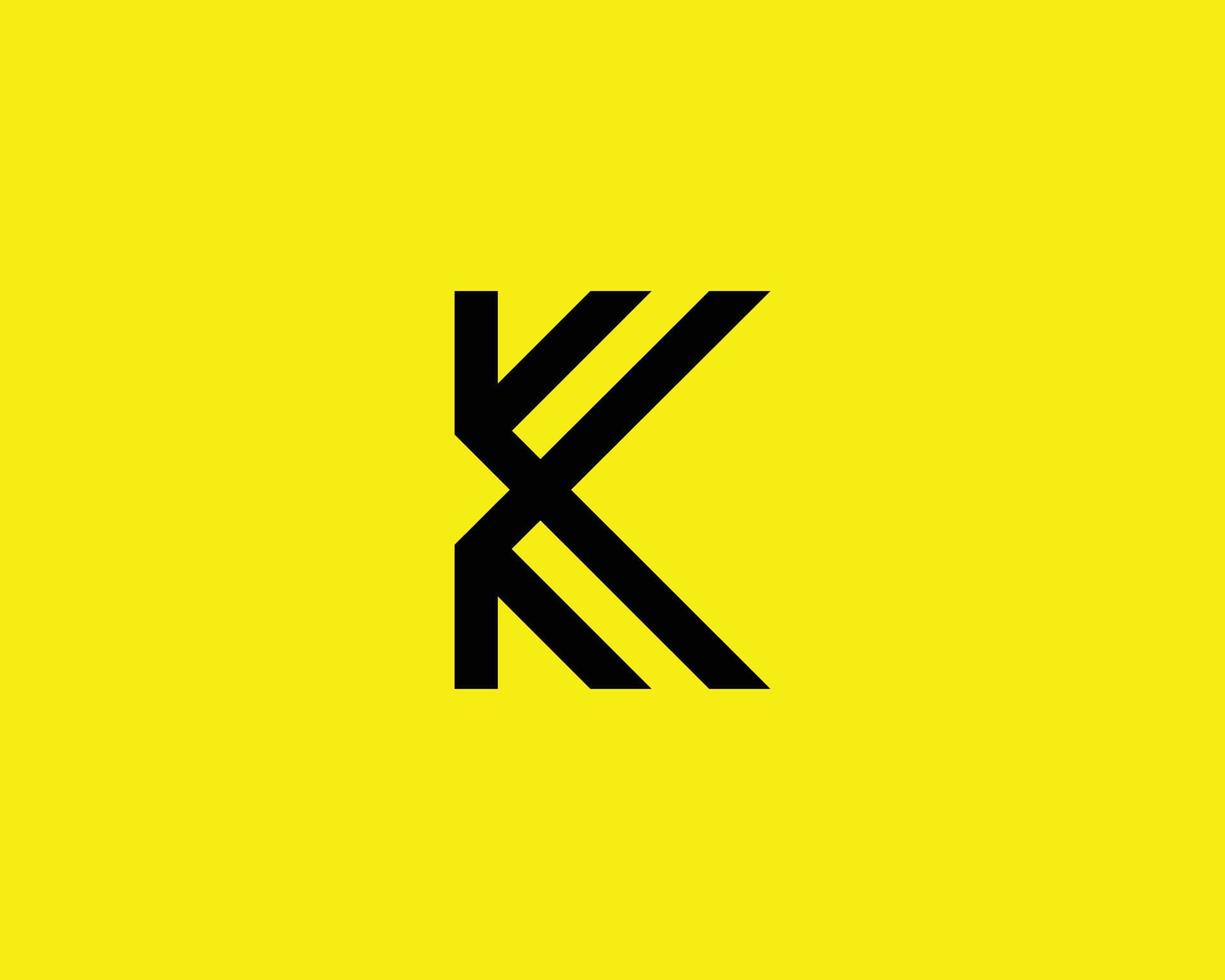 K logo design vettore modello