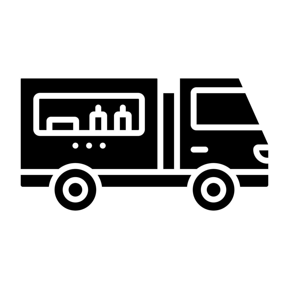 stile icona camion cibo vettore
