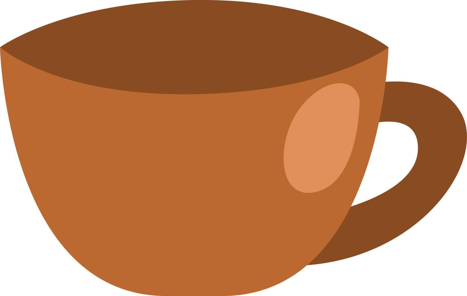 ceramica caffè tazza, illustrazione, vettore su un' bianca sfondo.