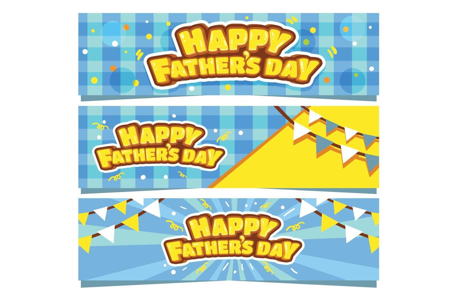 banner divertente per celebrare la festa del papà vettore