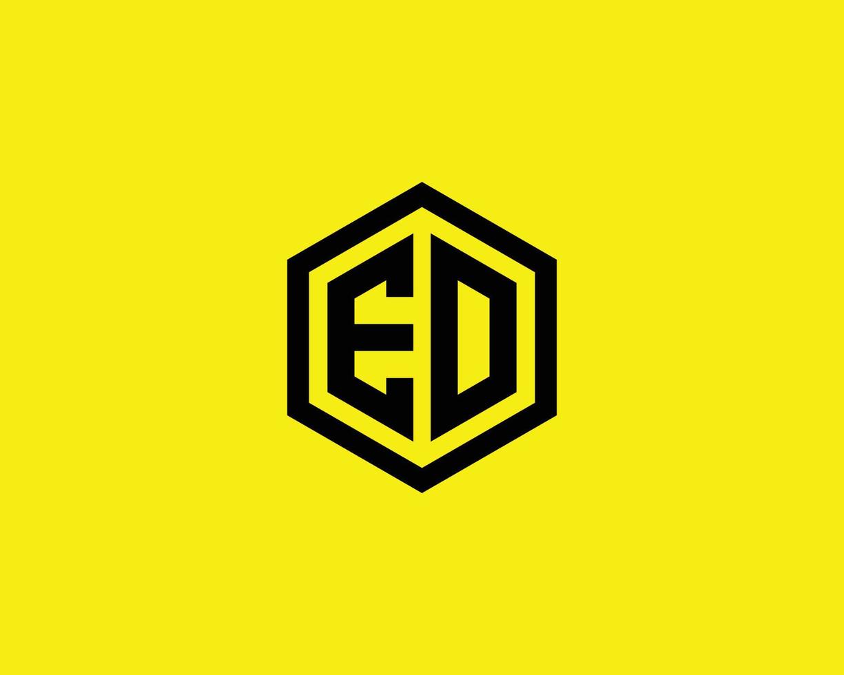 ed de logo design vettore modello