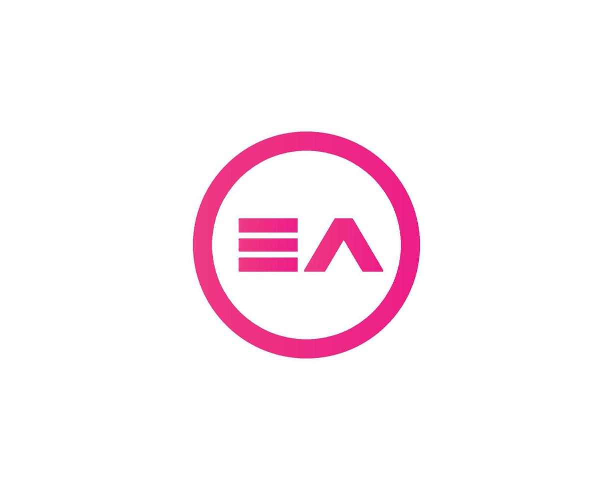 ea ae logo design vettore modello