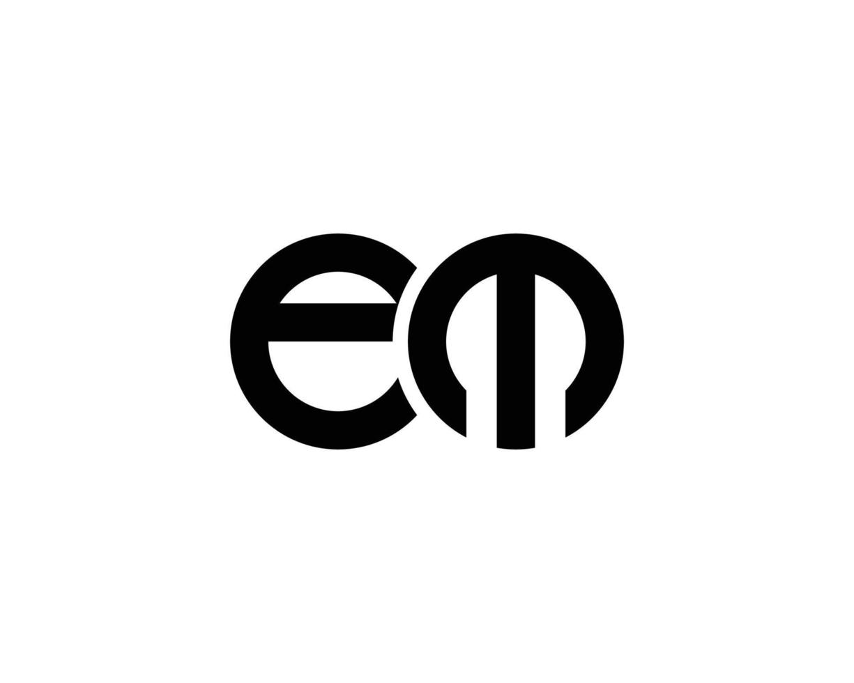 em me logo design vettore modello