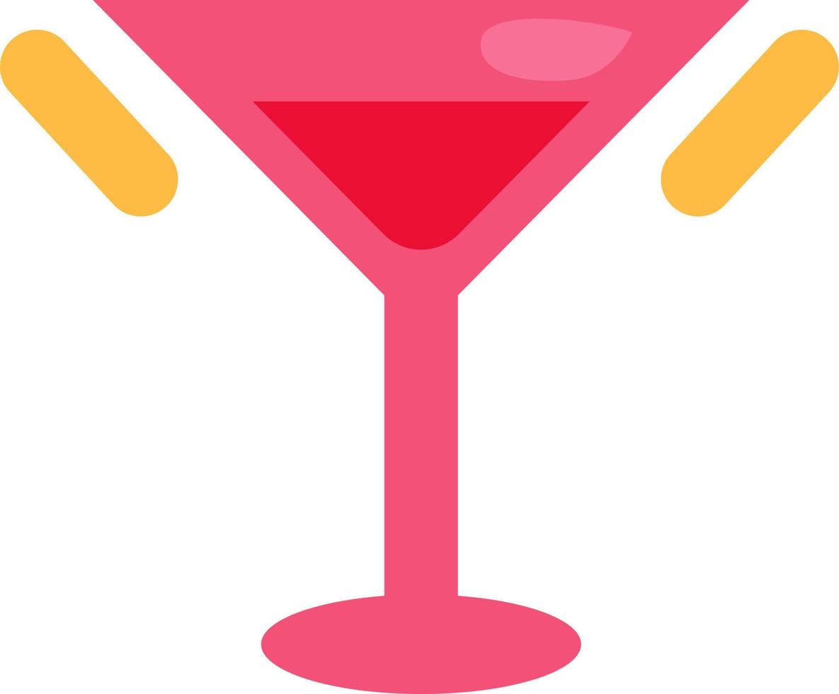 san valentino giorno cocktail, illustrazione, vettore su un' bianca sfondo.