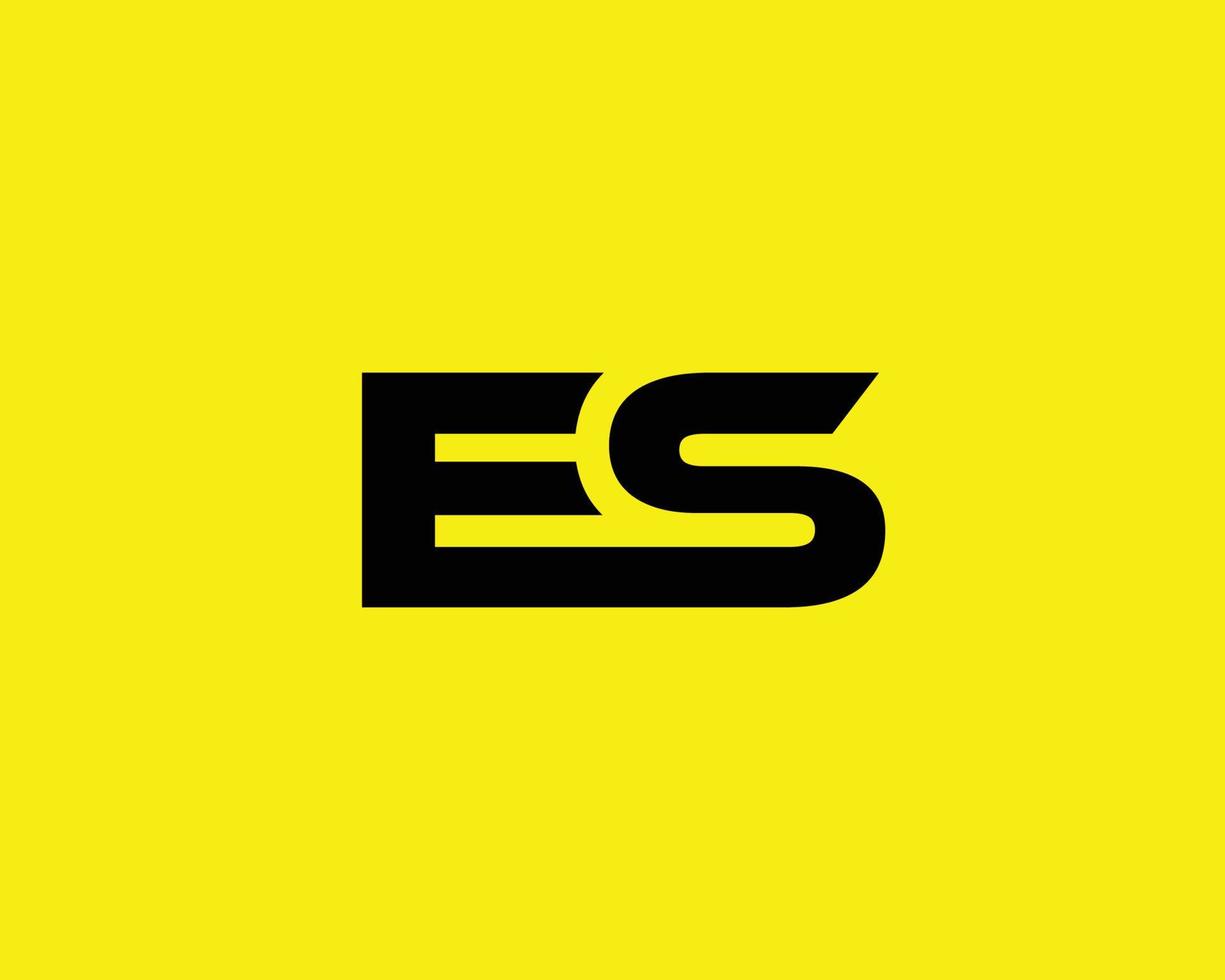 es SE logo design vettore modello