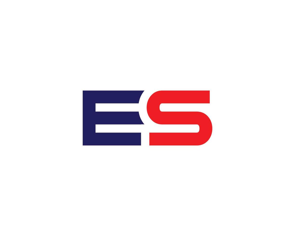 es SE logo design vettore modello