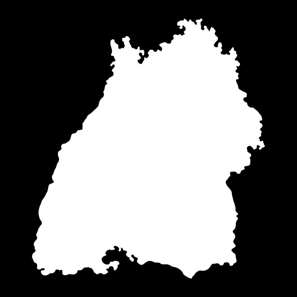Baden württemberg stato carta geografica. vettore illustrazione.