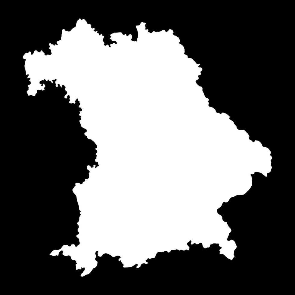 Baviera stato carta geografica. vettore illustrazione.