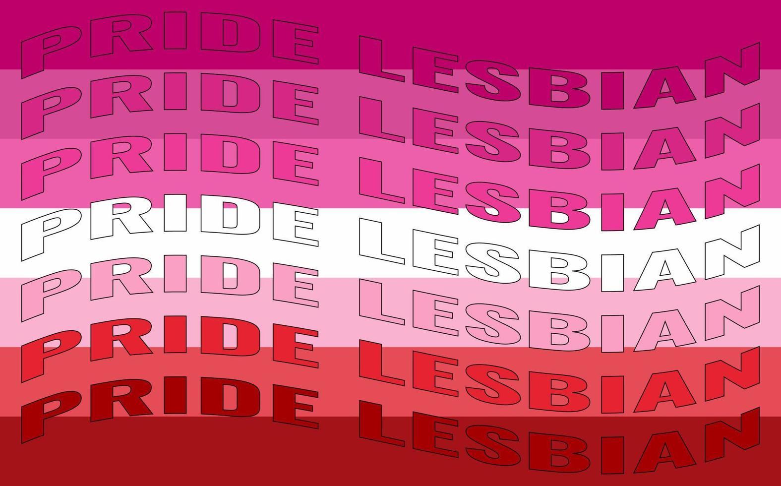 lesbica orgoglio bandiera. simbolo di il lgbt Comunità. orgoglio bandiera manifesto, icona, logo, cartello, simbolo. vettore illustrazione