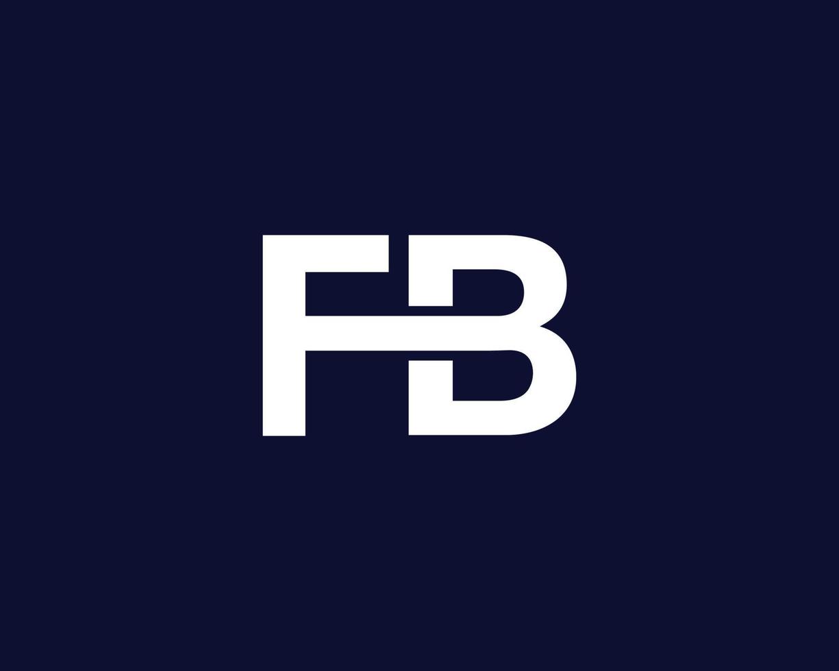 fb bf logo design vettore modello