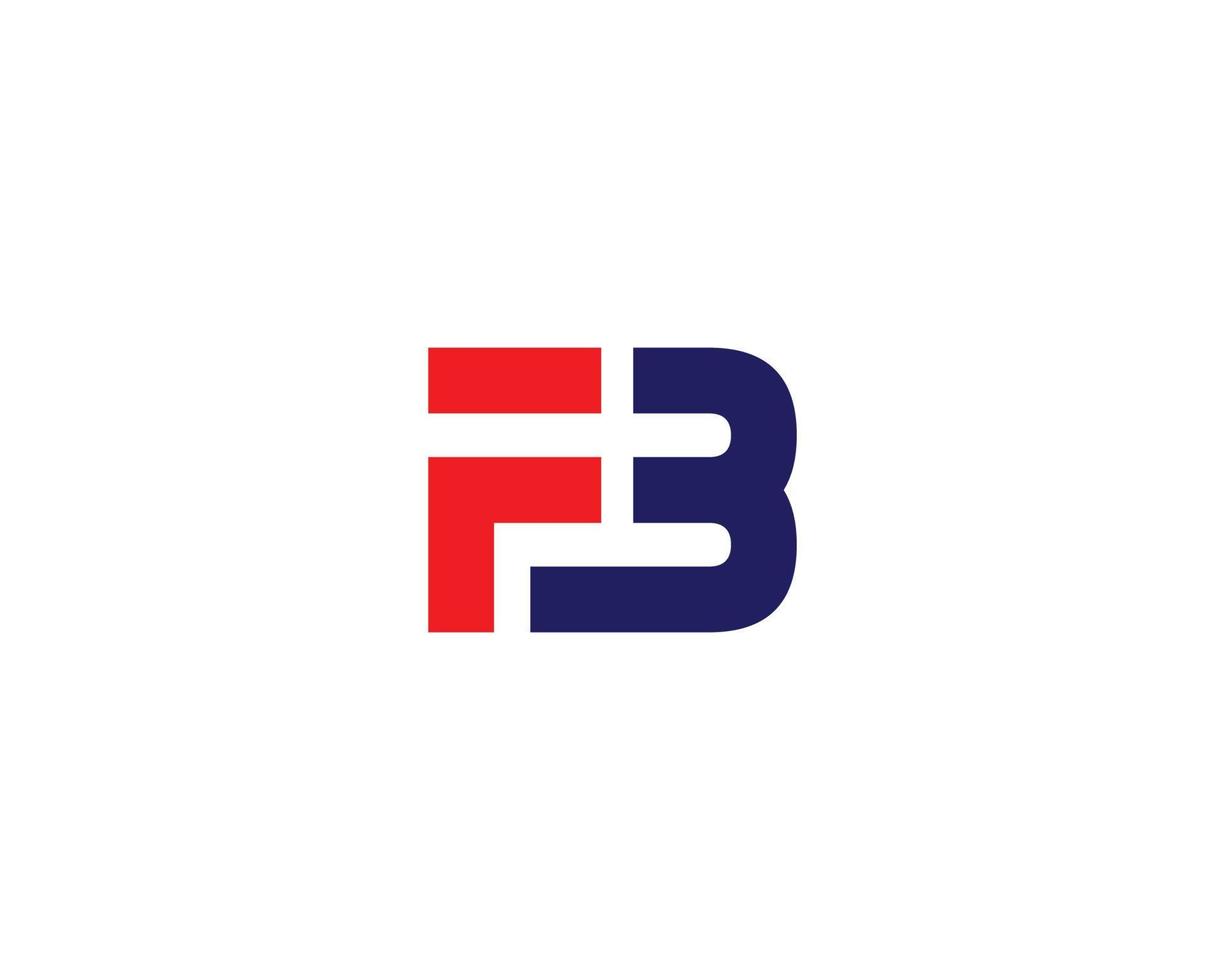 fb bf logo design vettore modello