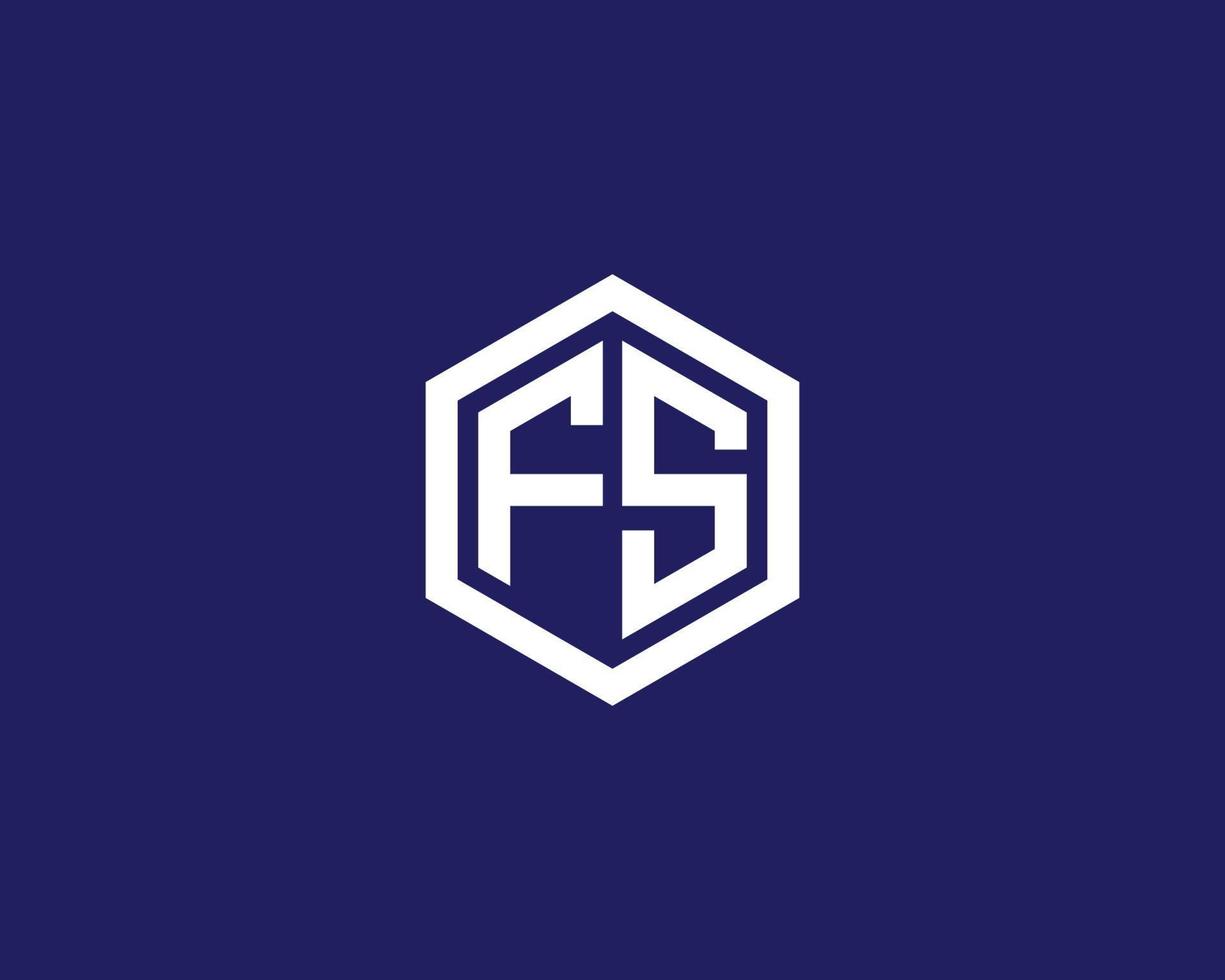 fs sf logo design vettore modello