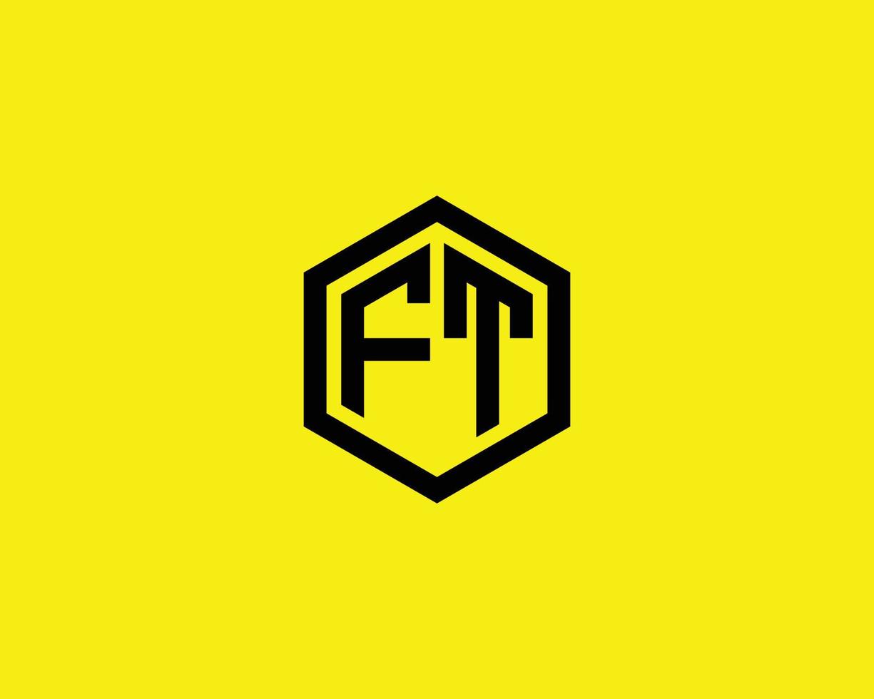 ft tf logo design vettore modello