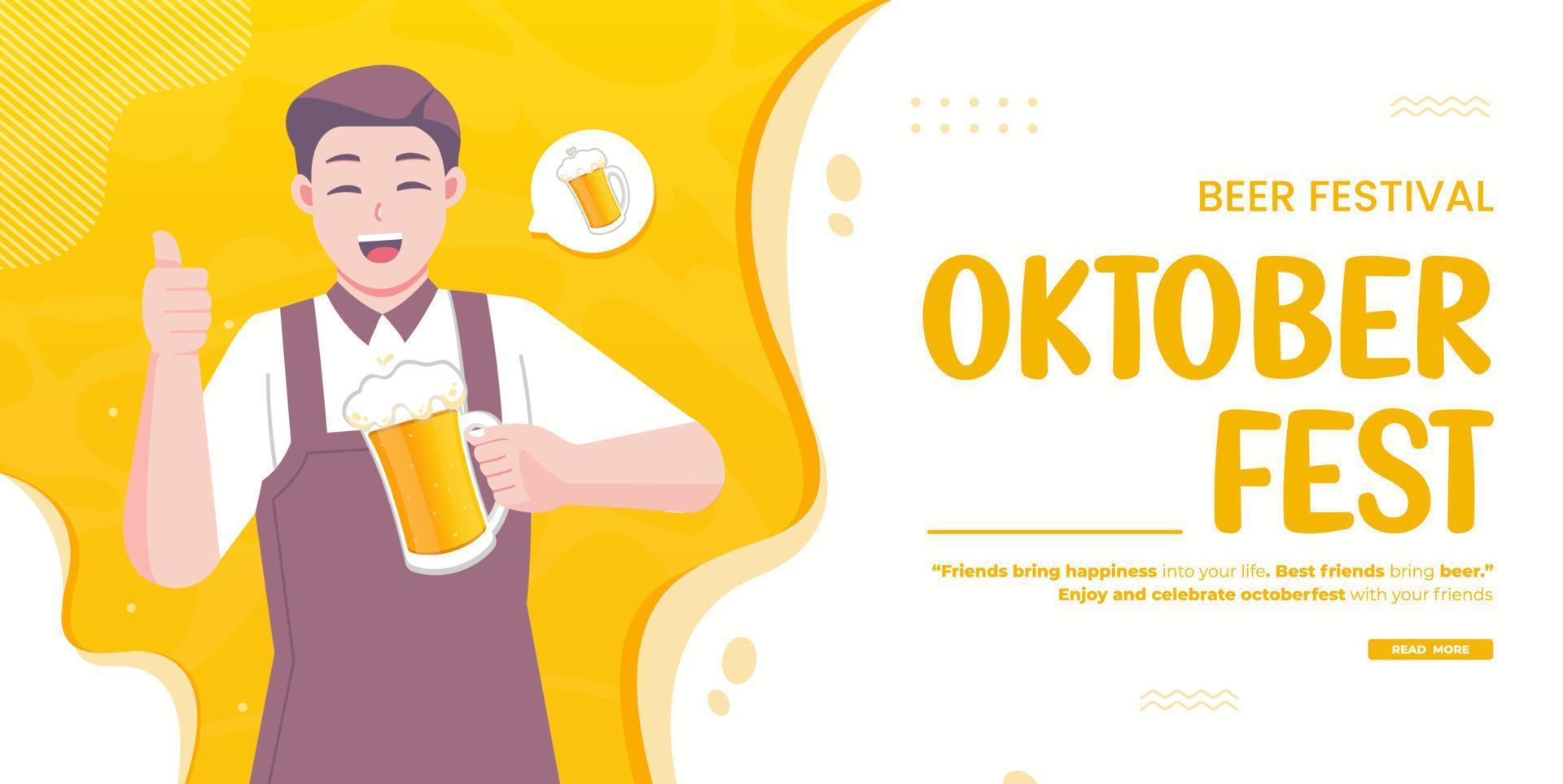 oktoberfest concetto illustrazione vettore