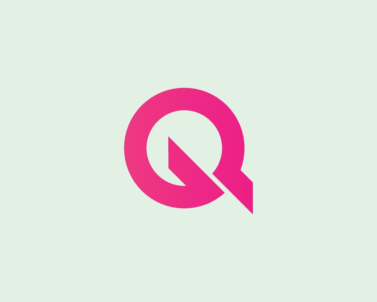 gq qg logo design vettore modello