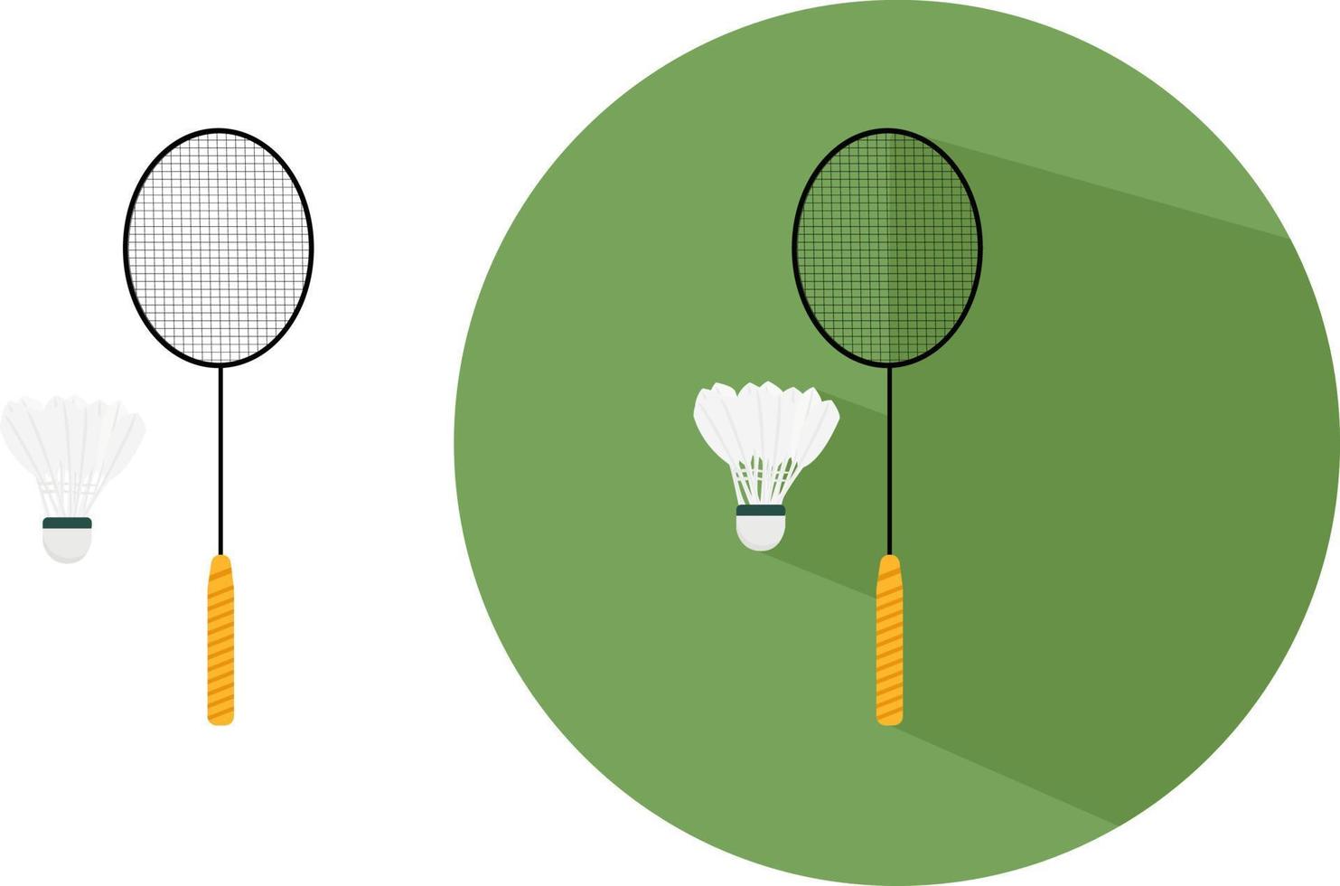 badminton racchetta ,illustrazione, vettore su bianca sfondo.