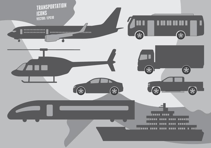 Icone di trasporto vettore