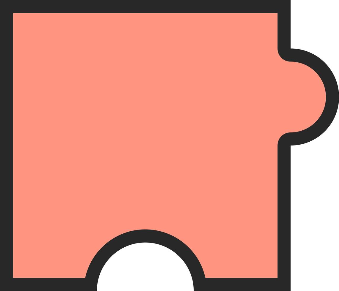 buio arancia puzzle, illustrazione, su un' bianca sfondo. vettore