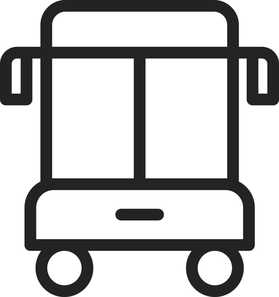 semplice scuola autobus, illustrazione, vettore su un' bianca sfondo.