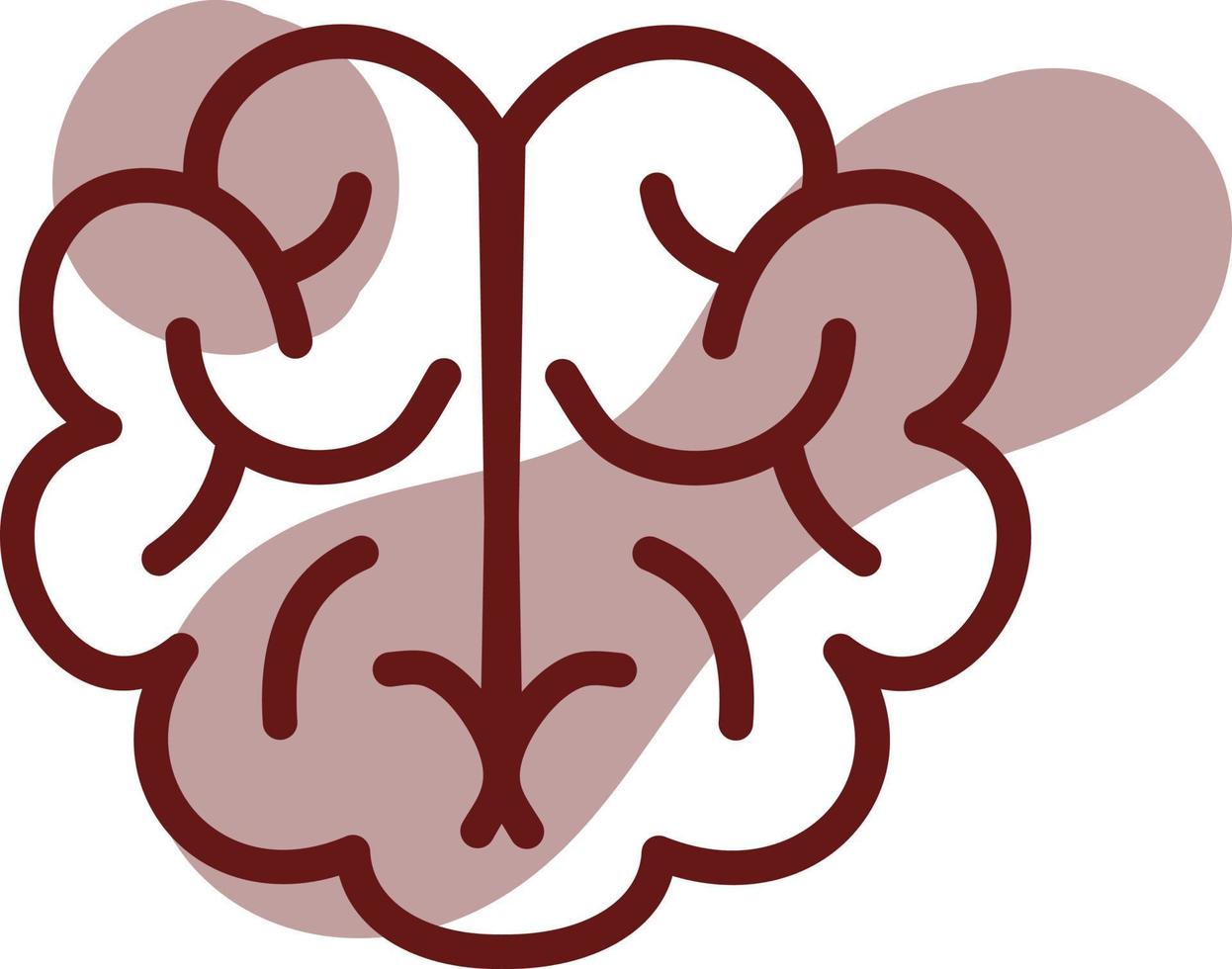 cervello Salute, illustrazione, vettore su un' bianca sfondo.