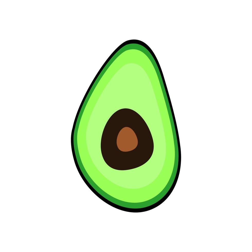 vettore icona ilustration di avocado