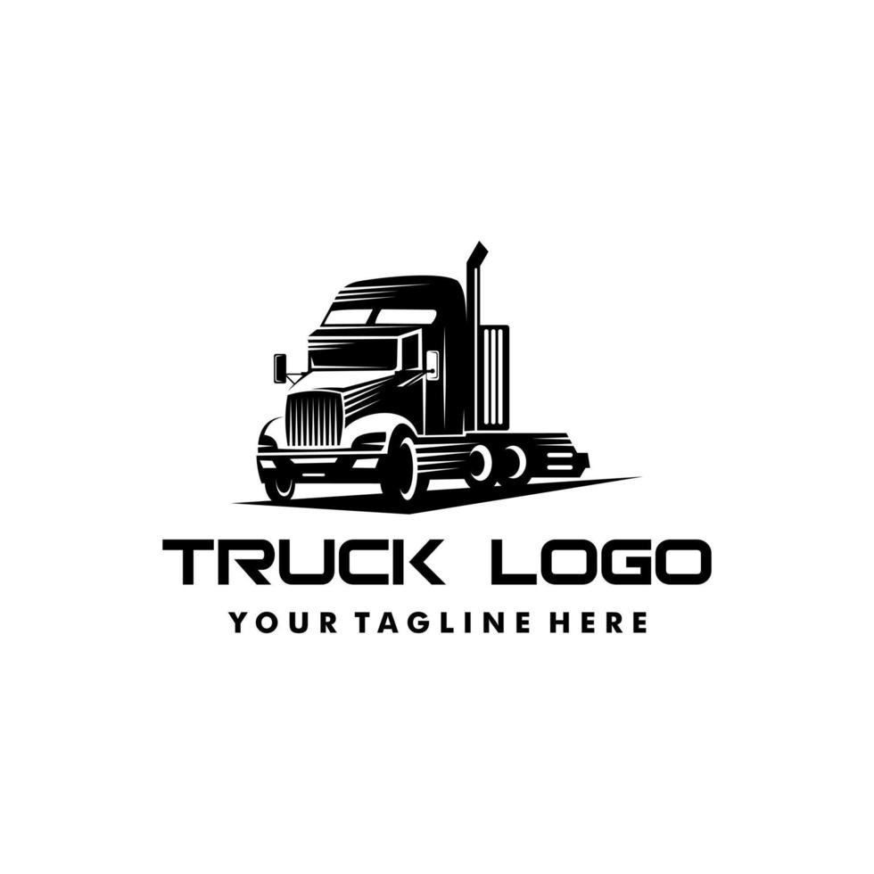 testa camion logo modello con bianca sfondo. adatto per il tuo design bisogno, logo, illustrazione, animazione, eccetera. vettore