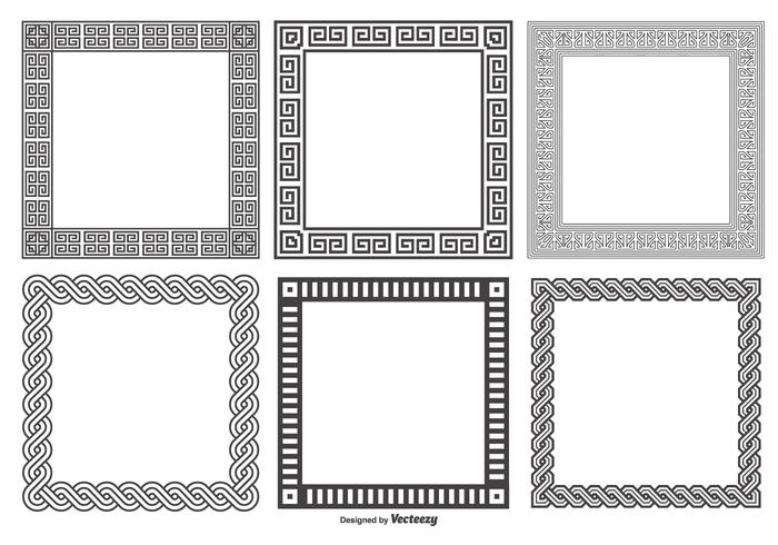 Collezione di cornici quadrate decorative 137259 Arte vettoriale a Vecteezy