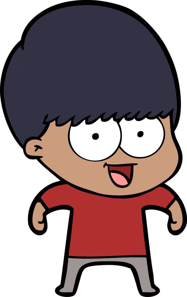 vettore ragazzo personaggio nel cartone animato stile