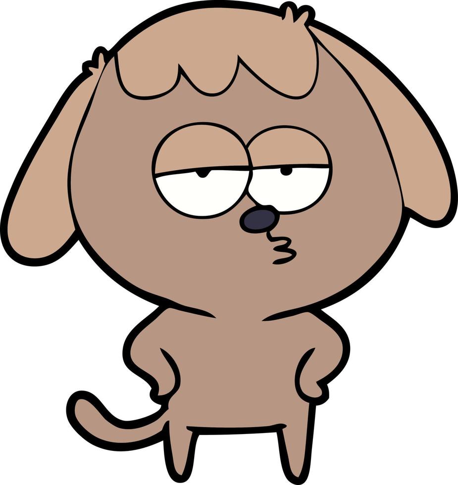 vettore cane personaggio nel cartone animato stile