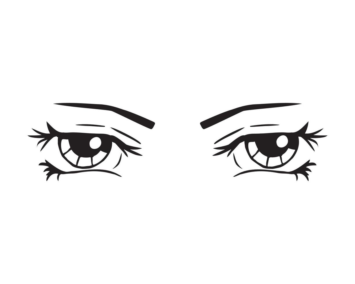 vettore illustrazione di occhi espressione