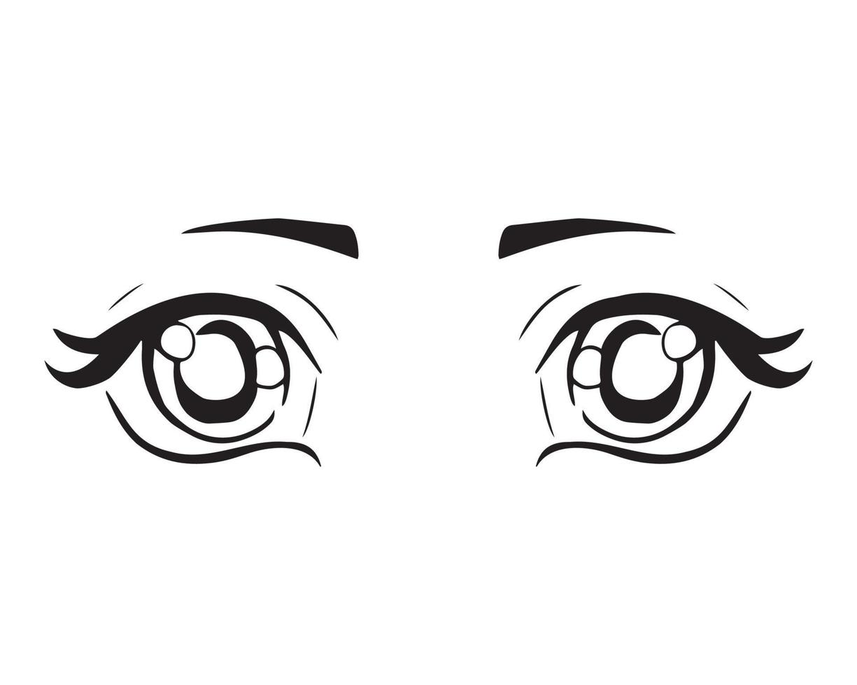 vettore illustrazione di occhi espressione