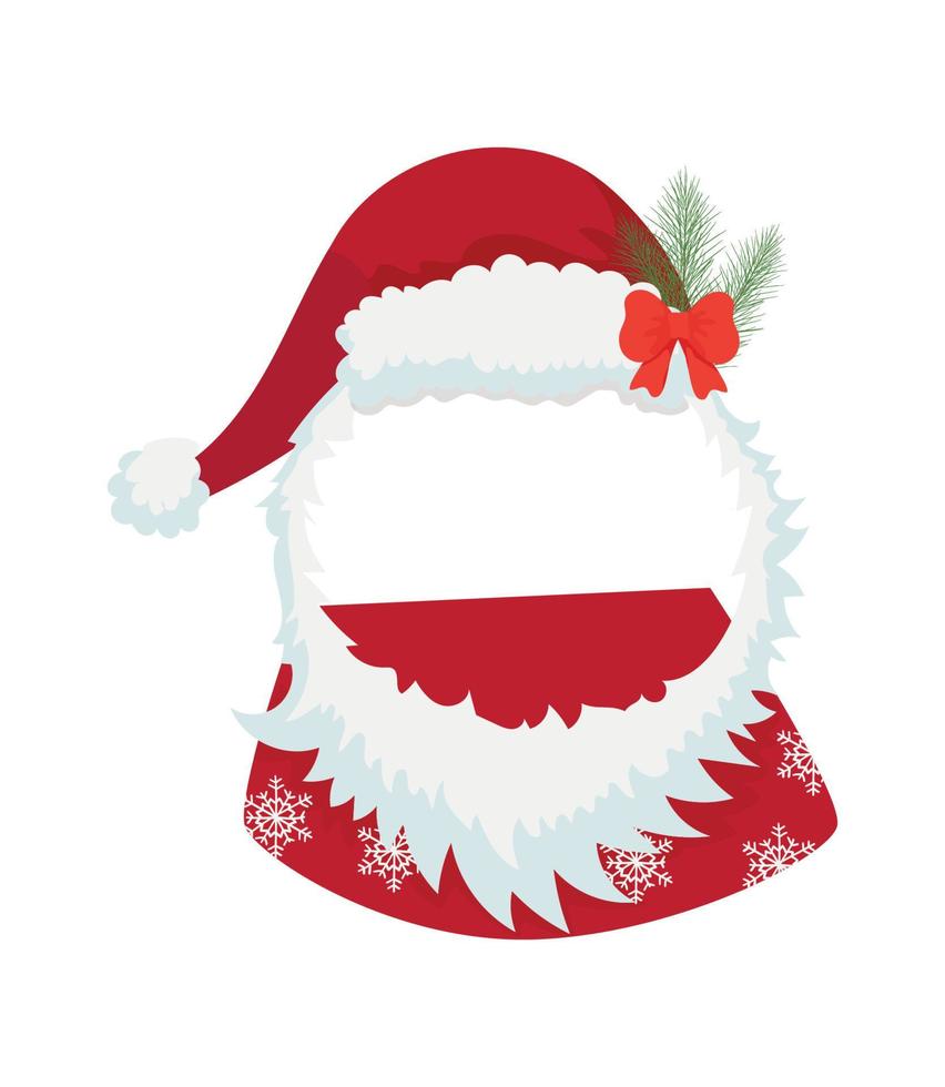 cappello di Babbo Natale vettore