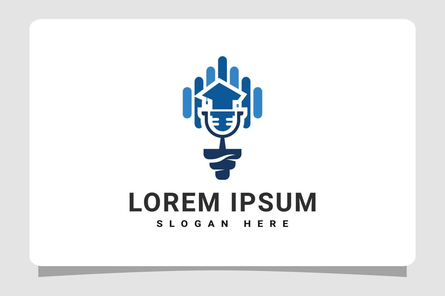 Radio Podcast logo modello design ispirazione vettore