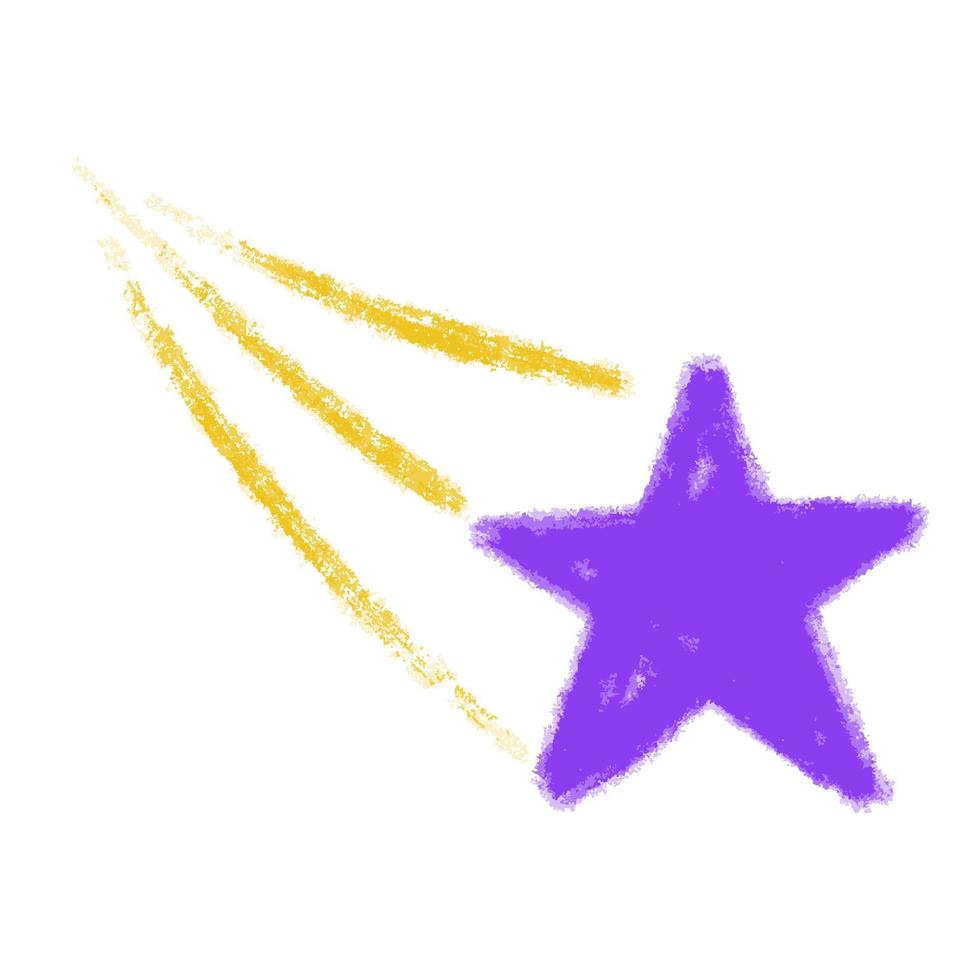 vettore illustrazione, stelle matita schema effetto, mano disegnato stelle, scarabocchi con matite