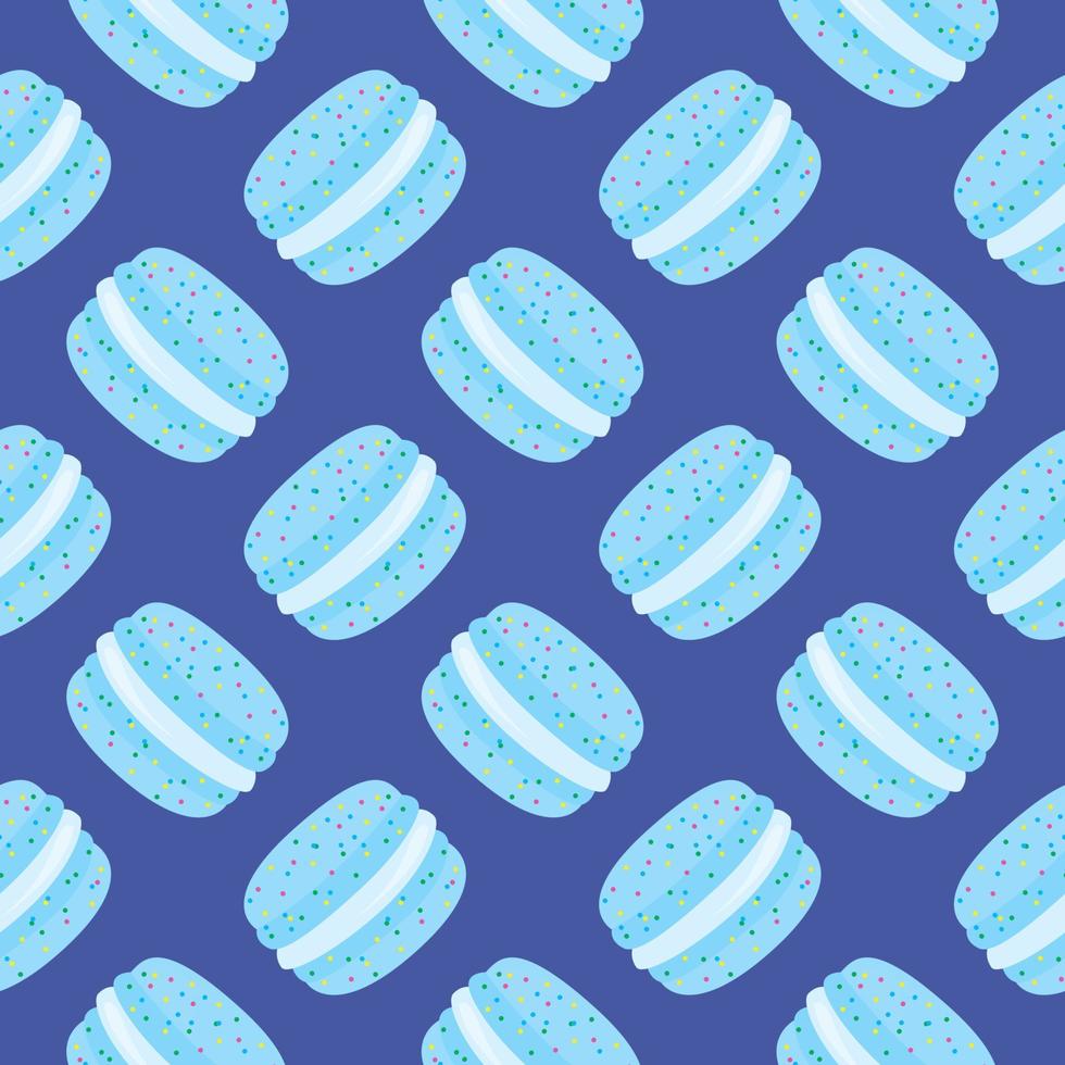 leggero blu macaron ,senza soluzione di continuità modello su blu sfondo. vettore