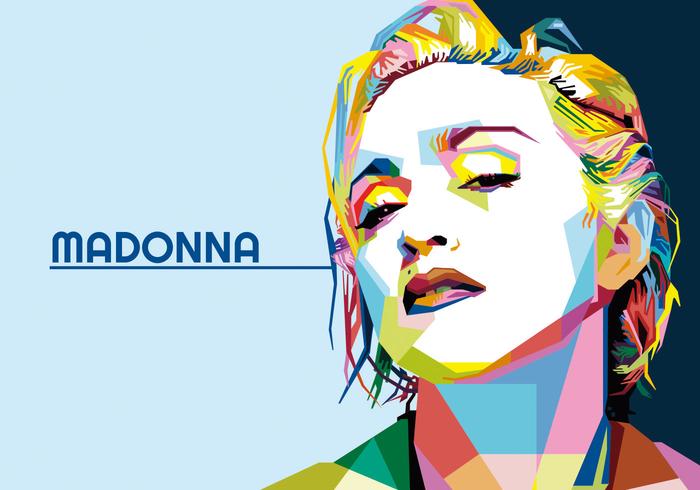 madonna - hollywood life - wpap vettore